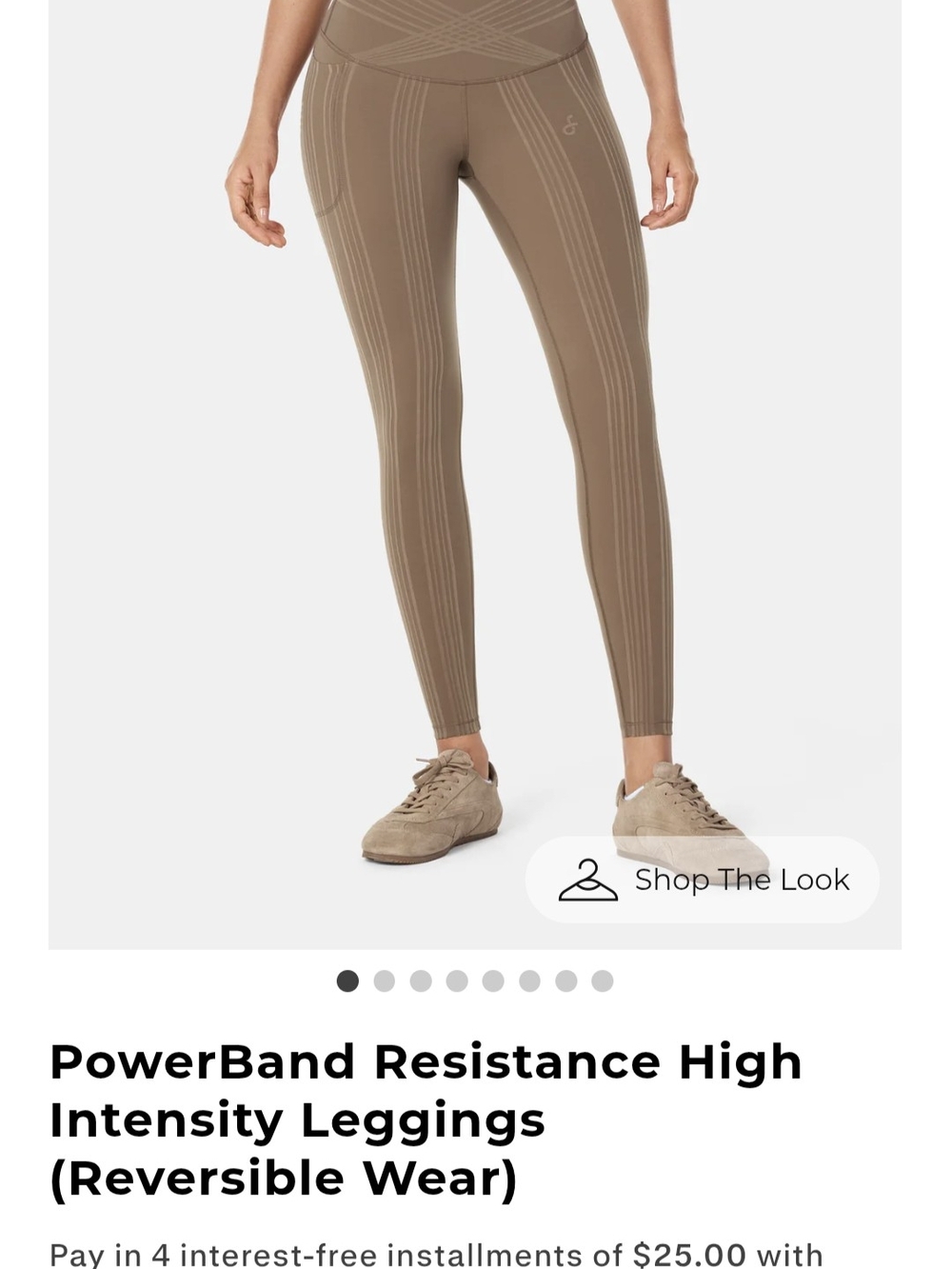 PowerBand Resistance High-Intensity Leggings — Taupe